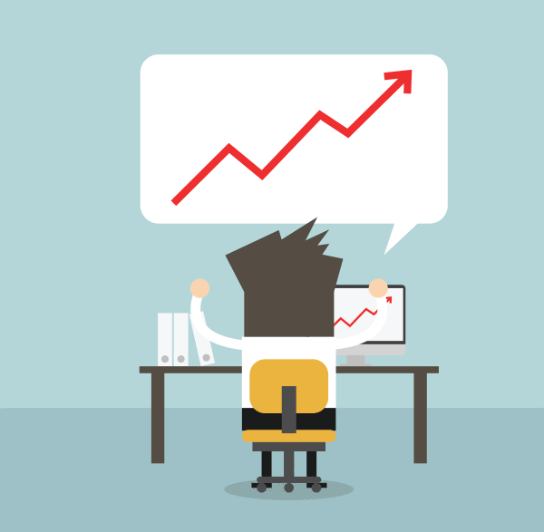 man sales increasing graphs