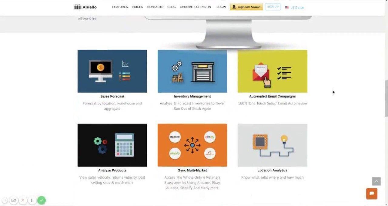 Overview of AiHello home page