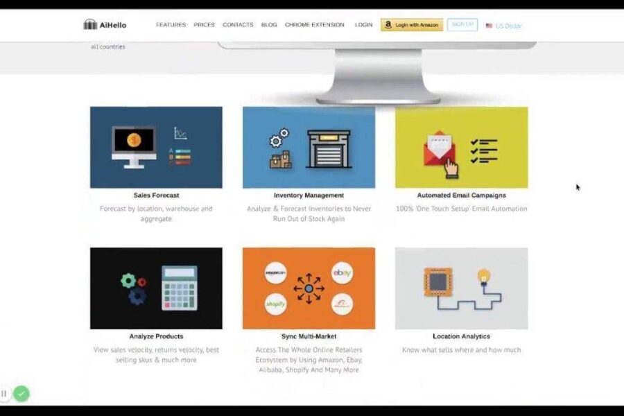 Overview of AiHello home page