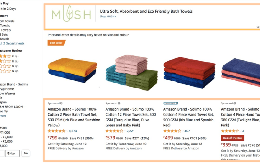 Pasted into Ads for Amazon Sponsored Products vs Amazon Sponsored Brands