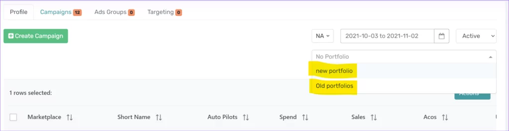 screenshot of aihello autopilot showing profile portfolio