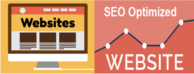 a computer screen showing SEO optimized website