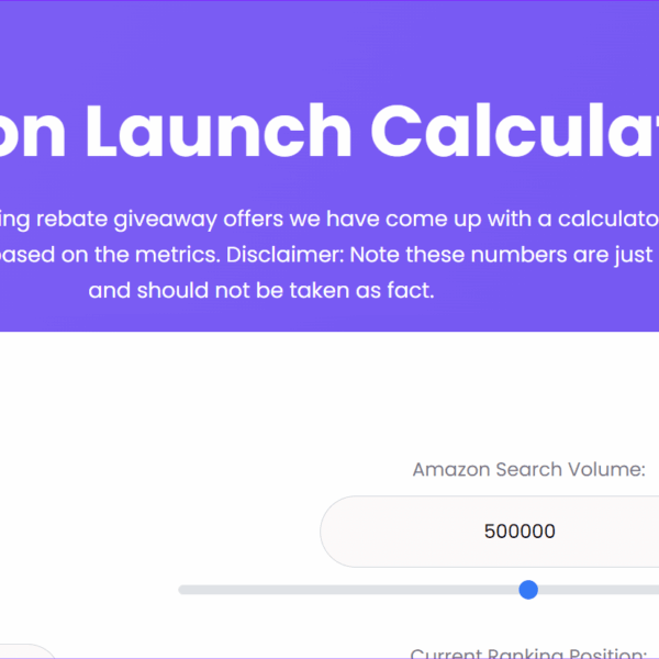 Amazon launch calculator