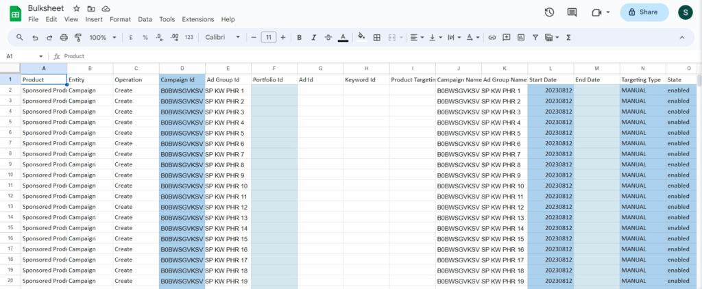how easy is it to sell products on amazon | how to increase sales on amazon | is advertising on amazon worth it campaign data bulksheet