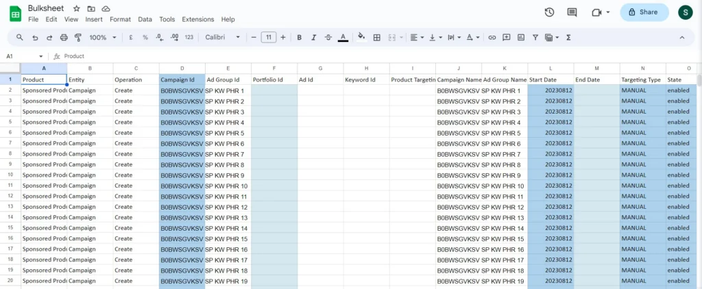 how easy is it to sell products on amazon | how to increase sales on amazon | is advertising on amazon worth it campaign data bulksheet